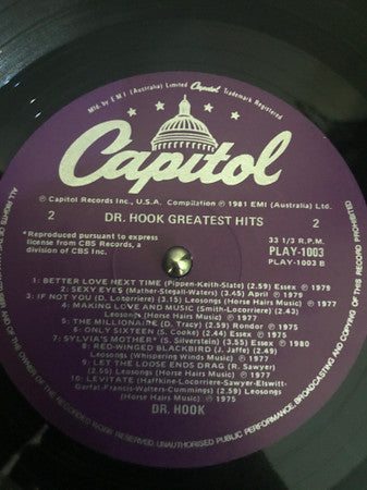 Dr. Hook : Greatest Hits (LP, Comp)