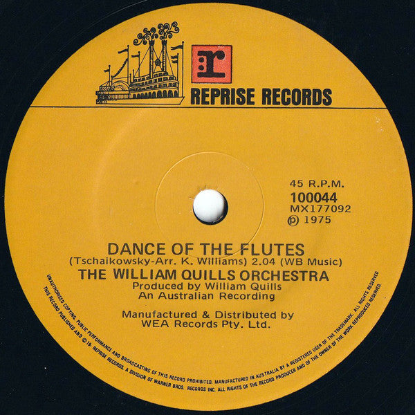 William Quills Orchestra : Dance Of The Flutes (7&quot;, Single)