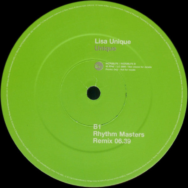 Lisa Unique : Unique (12", Promo)