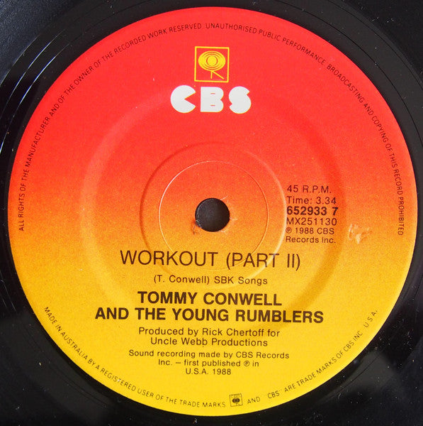 Tommy Conwell And The Young Rumblers : I'm Not Your Man (7", Promo)