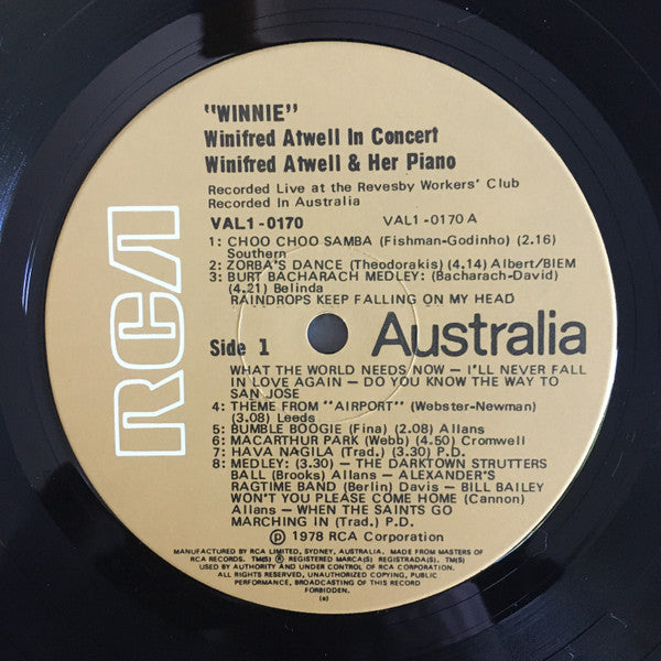 Winifred Atwell : "Winnie" (LP, Album)