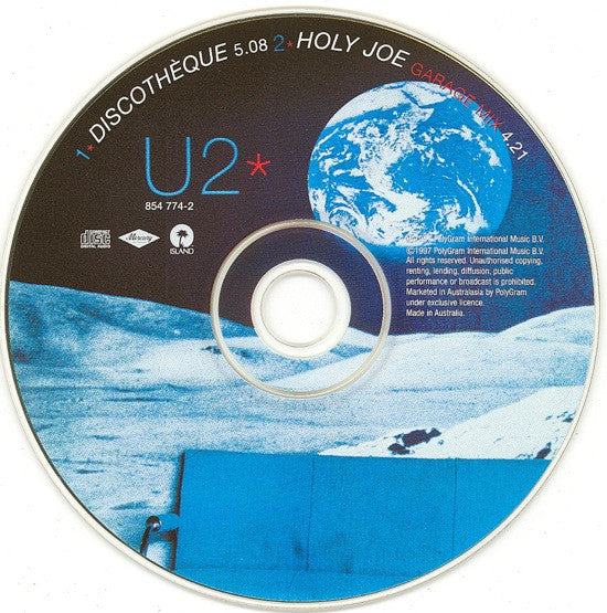 U2 : Discothèque (CD, Single, Car)