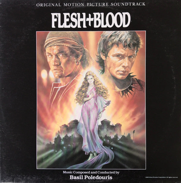 Basil Poledouris : Flesh+Blood (Original Motion Picture Soundtrack) (LP, Album)