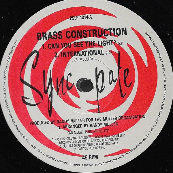 Brass Construction : Movin' The Best Of Brass Construction (LP, Comp + 12", Single)