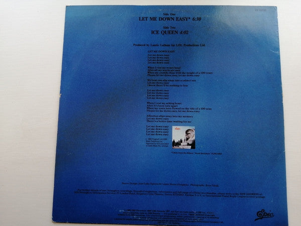 The Stranglers : Let Me Down Easy (12", Single)