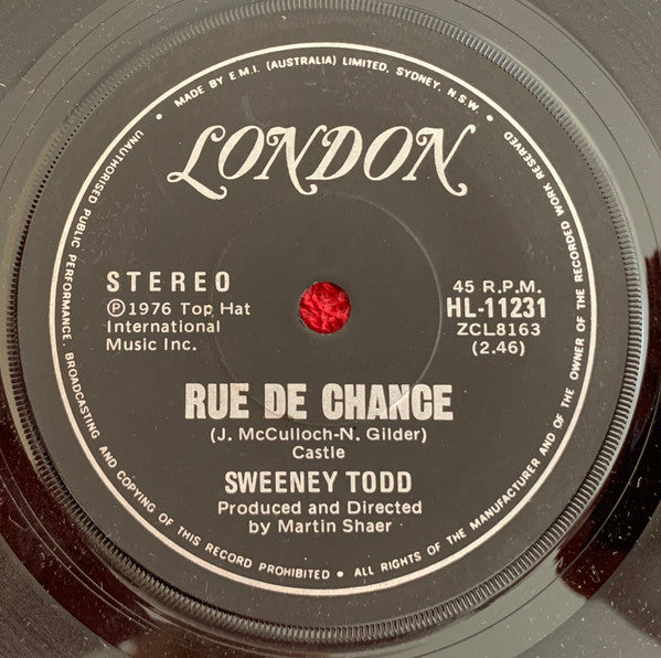 Sweeney Todd : Roxy Roller (7", Single, Promo)
