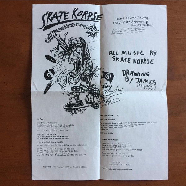 Skate Korpse : Skate Korpse (7")