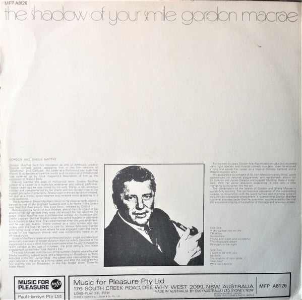 Gordon MacRae : The Shadow Of Your Smile (LP, Album)