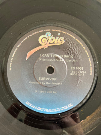 Survivor : I Can't Hold Back (7", Single)