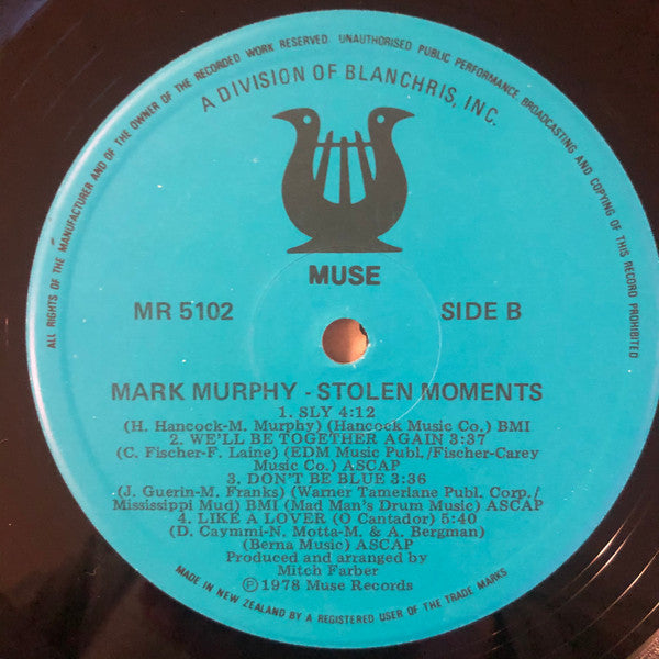 Mark Murphy : Stolen Moments (LP, Album)