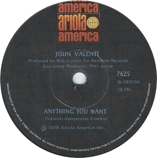 John Valenti : That's The Way Life Goes (7", Single)