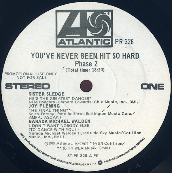 Various : You've Never Been Hit So Hard Phase 2 (2xLP, Comp, Mixed, Promo)