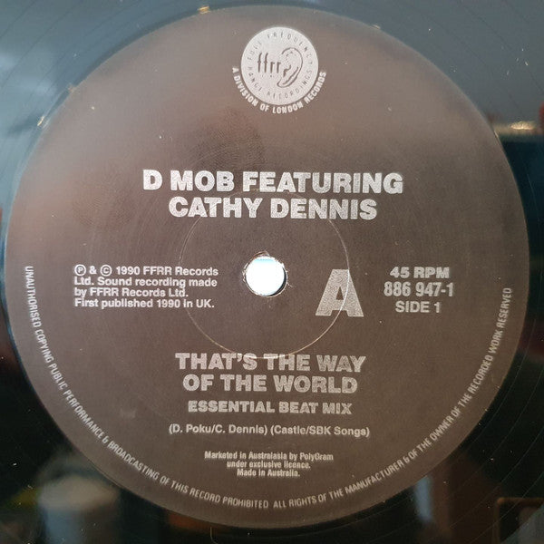 D Mob With Cathy Dennis : That&#39;s The Way Of The World (12&quot;)