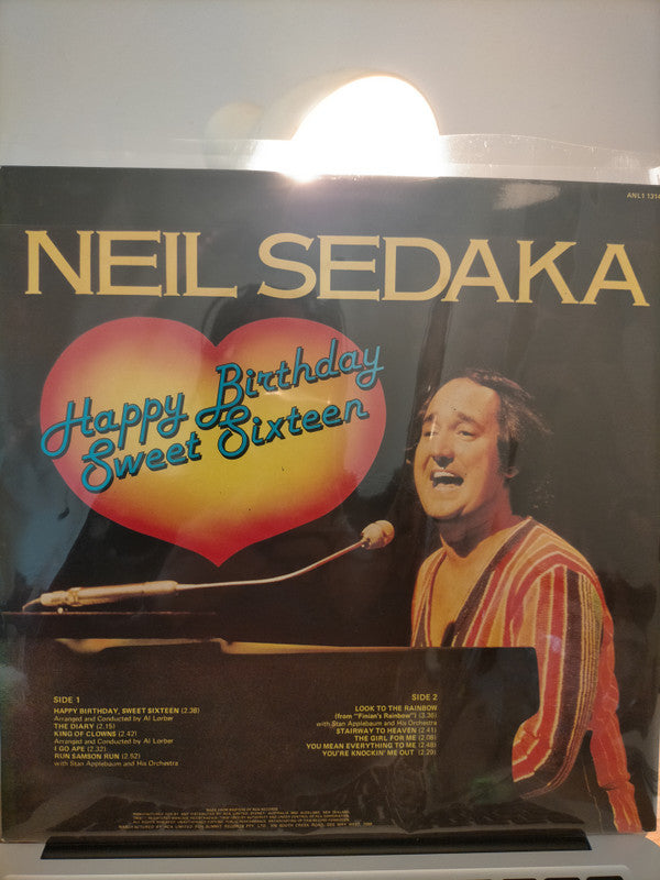 Neil Sedaka : Happy Birthday Sweet Sixteen (LP, Comp, RE)