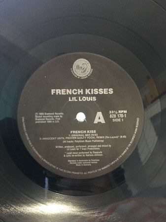 Lil' Louis : French Kisses (12", Single)