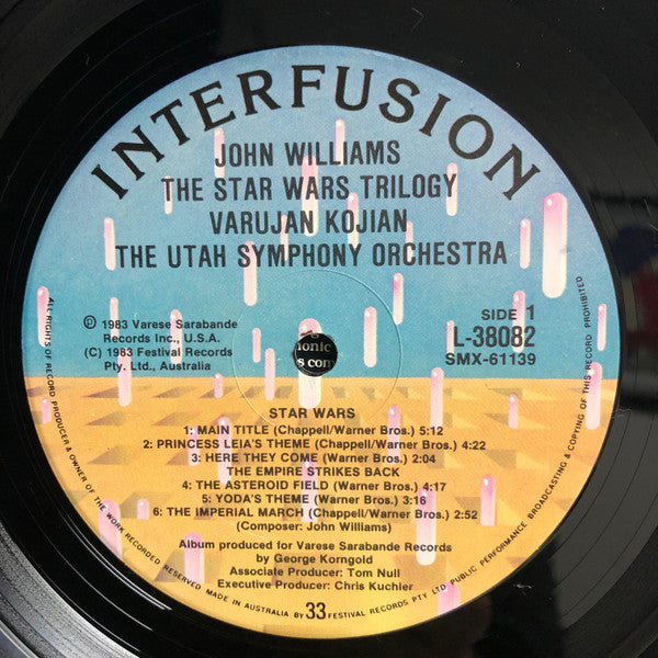 John Williams (4), Varujan Kojian, Utah Symphony Orchestra : John Williams  - The Star Wars Trilogy (LP, Album)