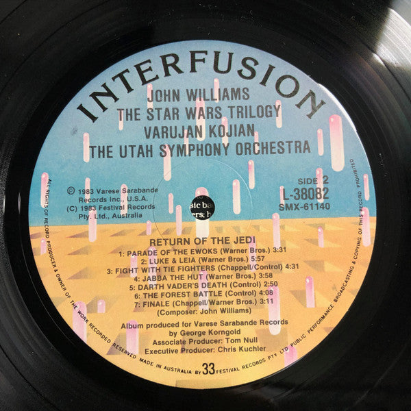 John Williams (4), Varujan Kojian, Utah Symphony Orchestra : John Williams  - The Star Wars Trilogy (LP, Album)