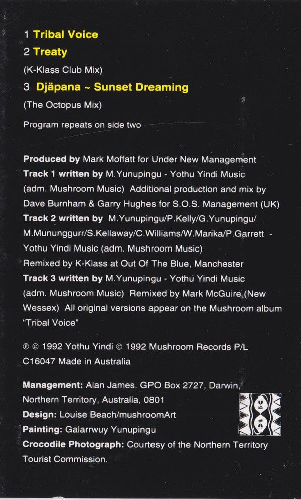 Yothu Yindi : Tribal Voice (Cass, Single)