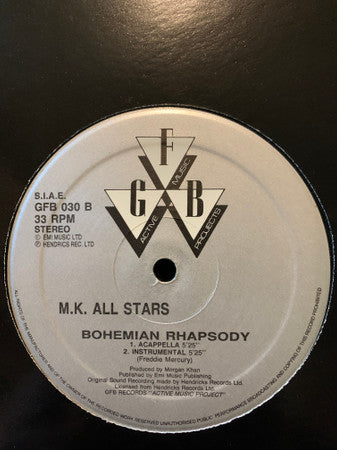 M.K. All-Stars : Bohemian Rhapsody (12")