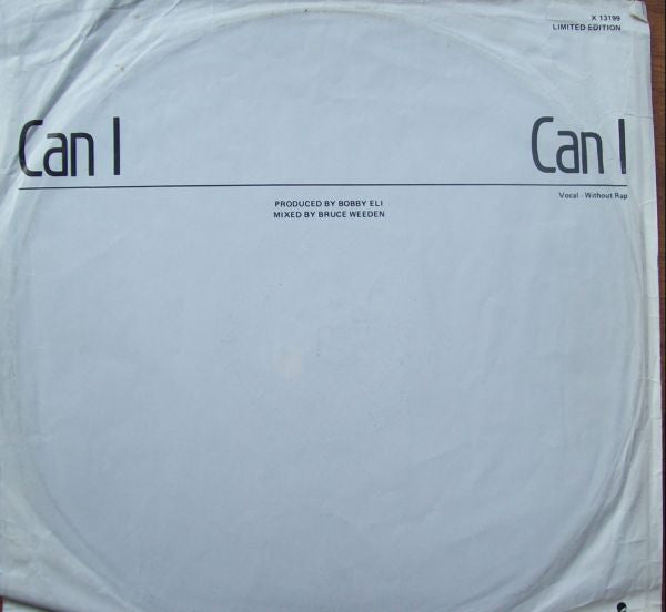 Cashmere (2) : Can I (12", Ltd)