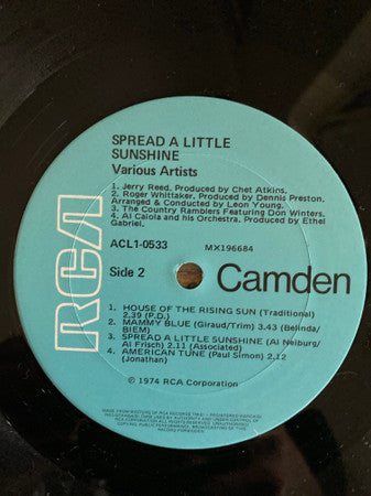 Various : Spread A Little Sunshine (LP, Comp)