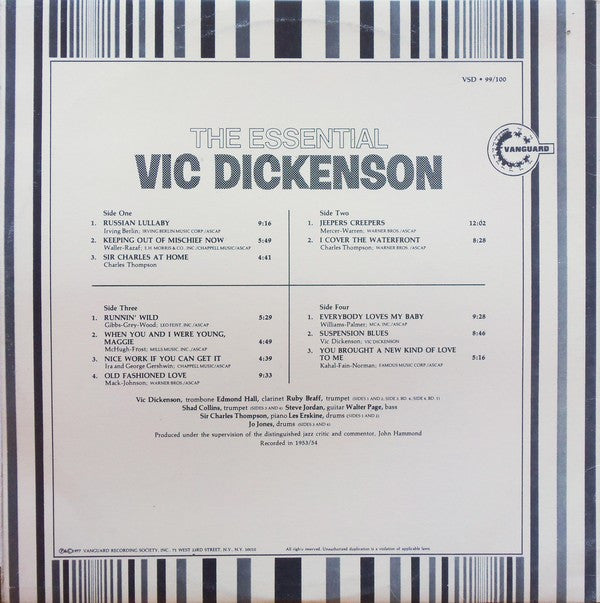 Vic Dickenson : The Essential Vic Dickenson (2xLP, Comp)