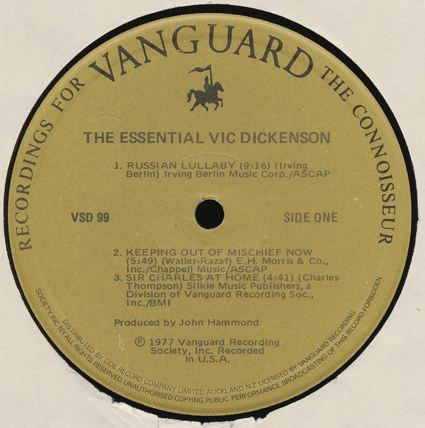 Vic Dickenson : The Essential Vic Dickenson (2xLP, Comp)