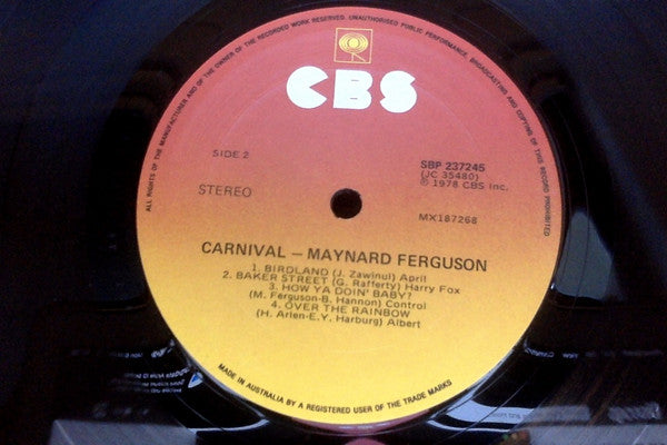 Maynard Ferguson : Carnival (LP, Album, Promo)