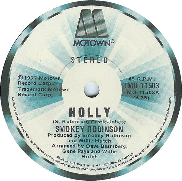 Smokey Robinson : Vitamin U (7", Single, Promo)