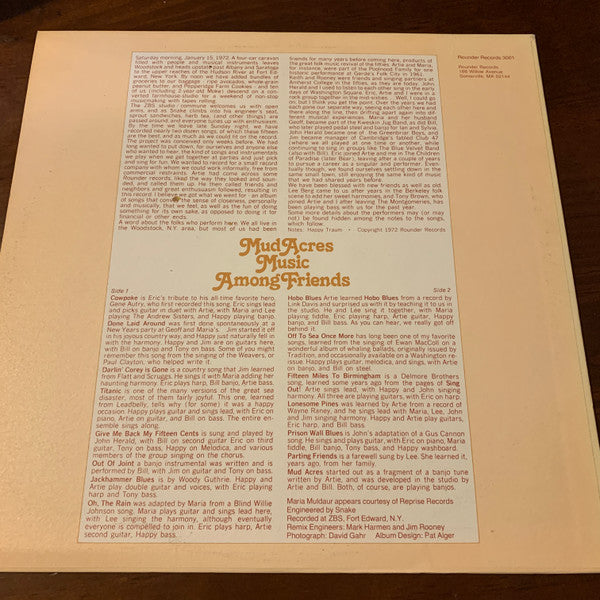 Mud Acres : Music Among Friends (LP)