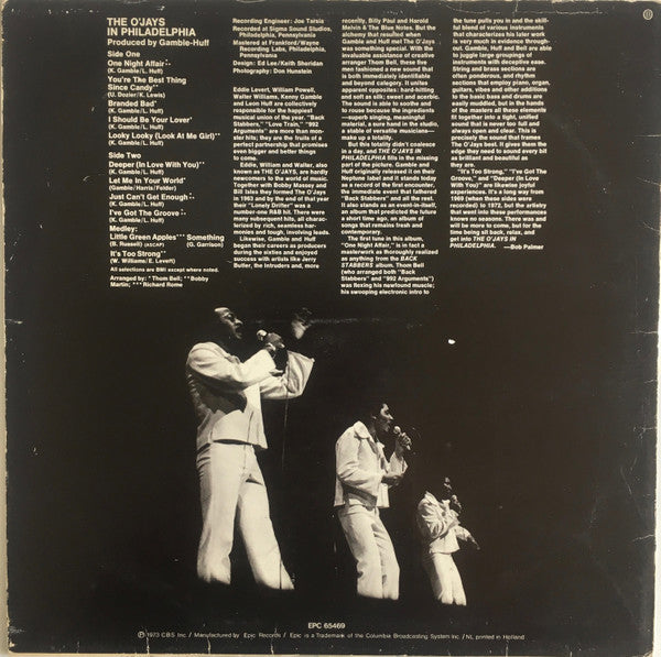 The O'Jays : The O'Jays In Philadelphia (LP, Album, RE)