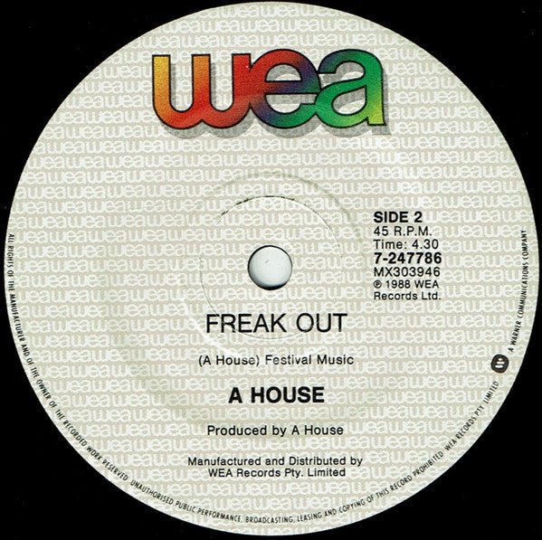 A House : Call Me Blue (7", Single)