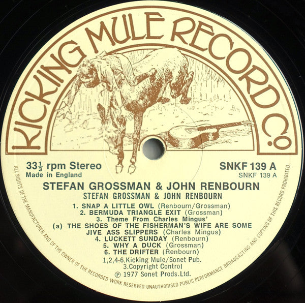 John Renbourn & Stefan Grossman : Stefan Grossman & John Renbourn (LP, Album)