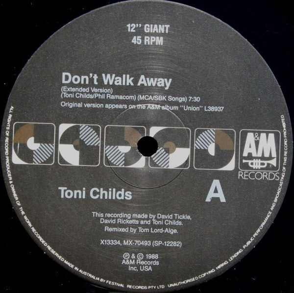 Toni Childs : Don't Walk Away (12", Single, Ltd)