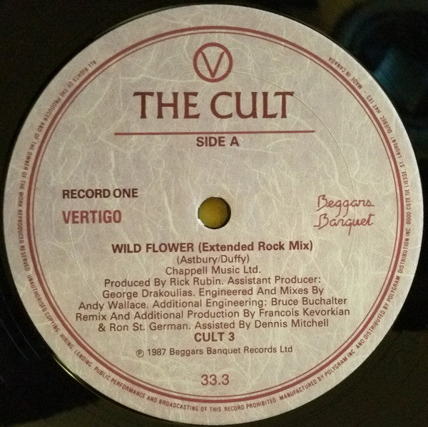 The Cult : Wild Flower (2x12", EP, Gat)