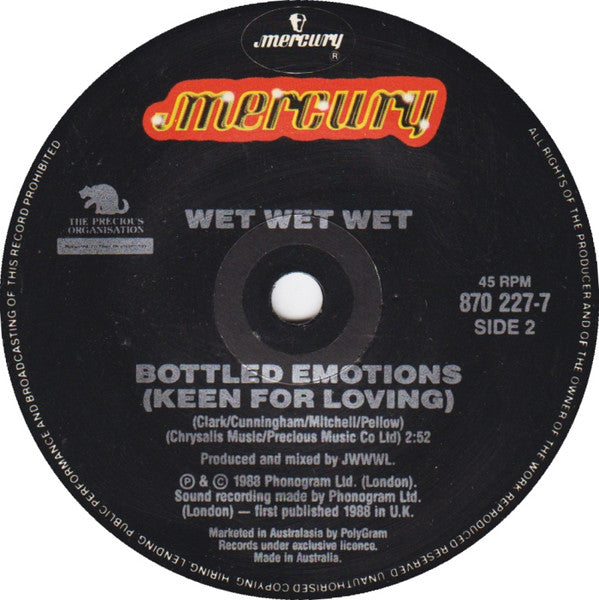 Wet Wet Wet : Temptation (7", Single)