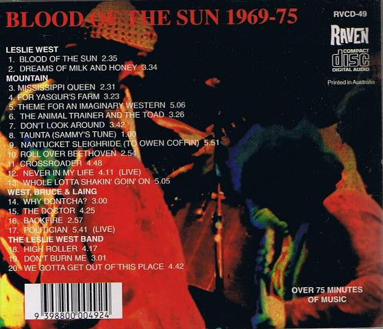 Leslie West : Blood Of The Sun 1969-75 (CD, Comp)