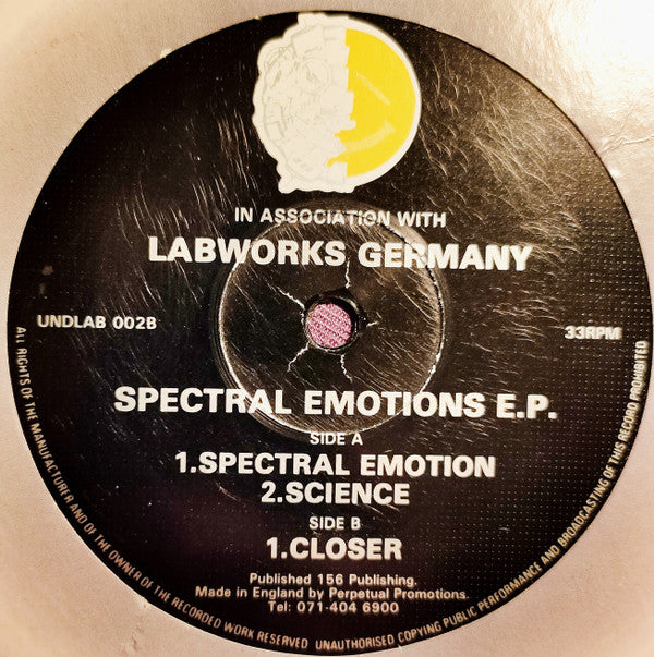 Spectral Emotions : Spectral Emotions E.P. (12", EP)