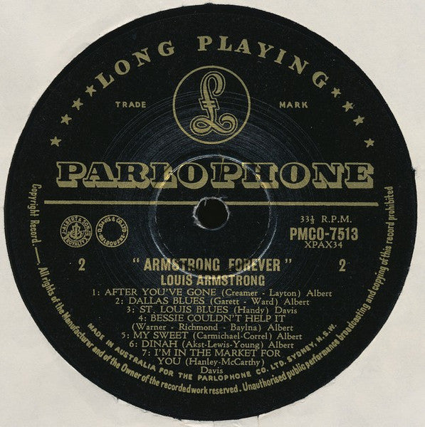 Louis Armstrong : Armstrong For Ever (LP, Comp)