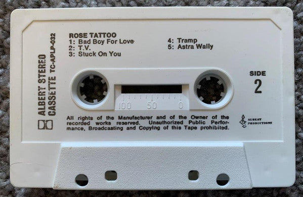 Rose Tattoo : Rose Tattoo (Cass, Album, RE, Dif)