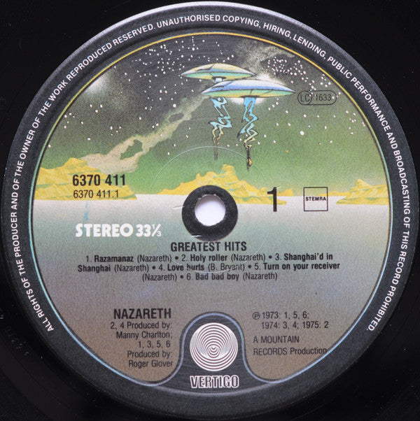 Nazareth (2) : Greatest Hits (LP, Comp)