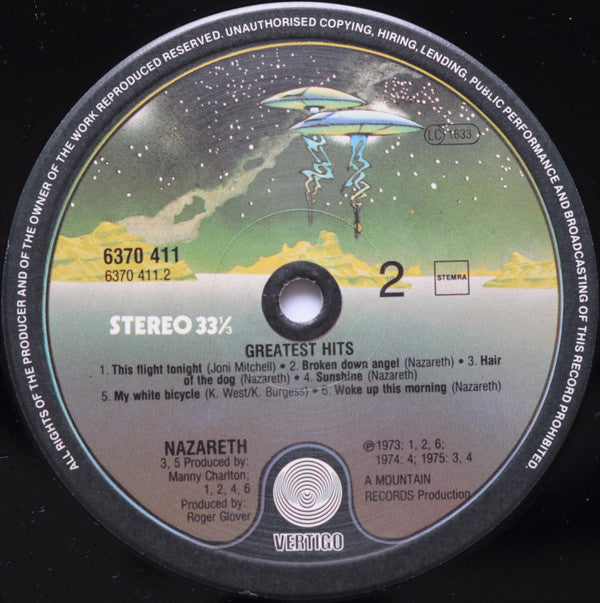 Nazareth (2) : Greatest Hits (LP, Comp)