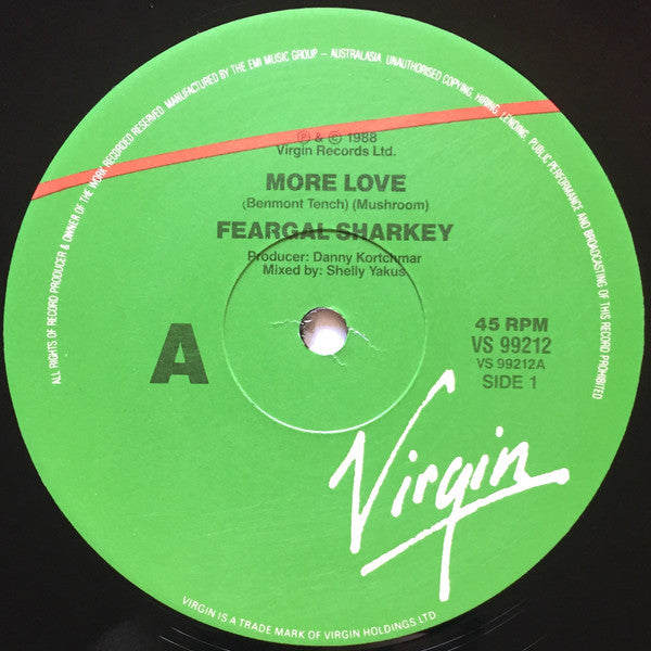 Feargal Sharkey : More Love (12", Single)