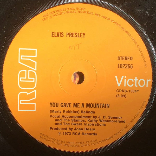 Elvis Presley : Steamroller Blues (7")