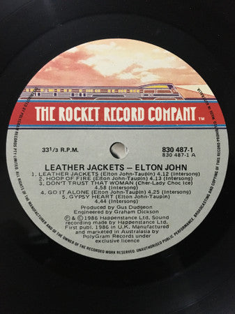 Elton John : Leather Jackets (LP, Album)