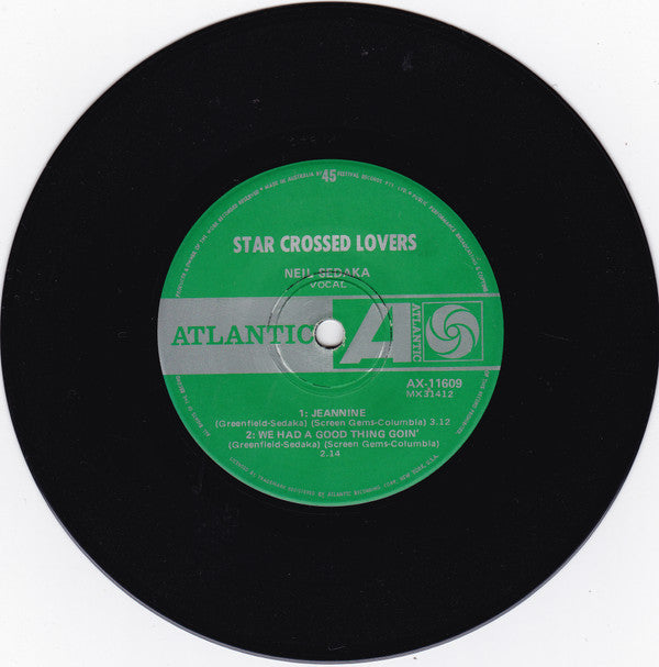 Neil Sedaka : Star Crossed Lovers (7", EP)
