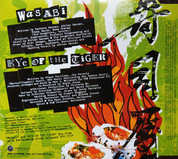 Lee Harding : Wasabi / Eye Of The Tiger (CD, Single)