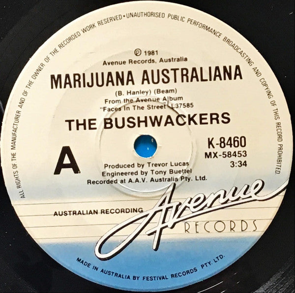 The Bushwackers : Marijuana Australiana / Ned Kelly&#39;s Tunes (7&quot;, Single)