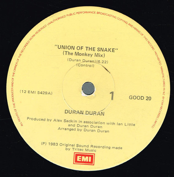 Duran Duran : Union Of The Snake (12", Single)