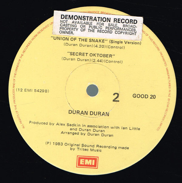 Duran Duran : Union Of The Snake (12", Single)